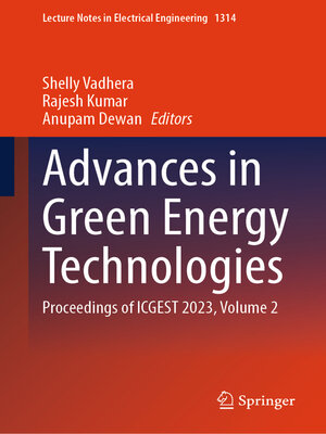 cover image of Advances in Green Energy Technologies